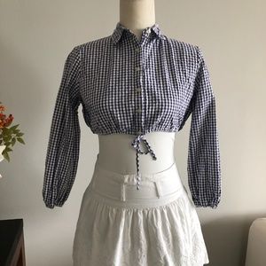 NWOT LISA MARIE FERNANDEZ crop top, size 1 = XS